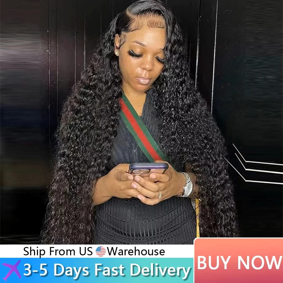 30 40 Inch Deep Wave Lace Front Wigs 13x6 Hd Lace Frontal Wig 13x4 Pre Plucked Wet And Wavy Brazilian Human Hair Wigs For Women