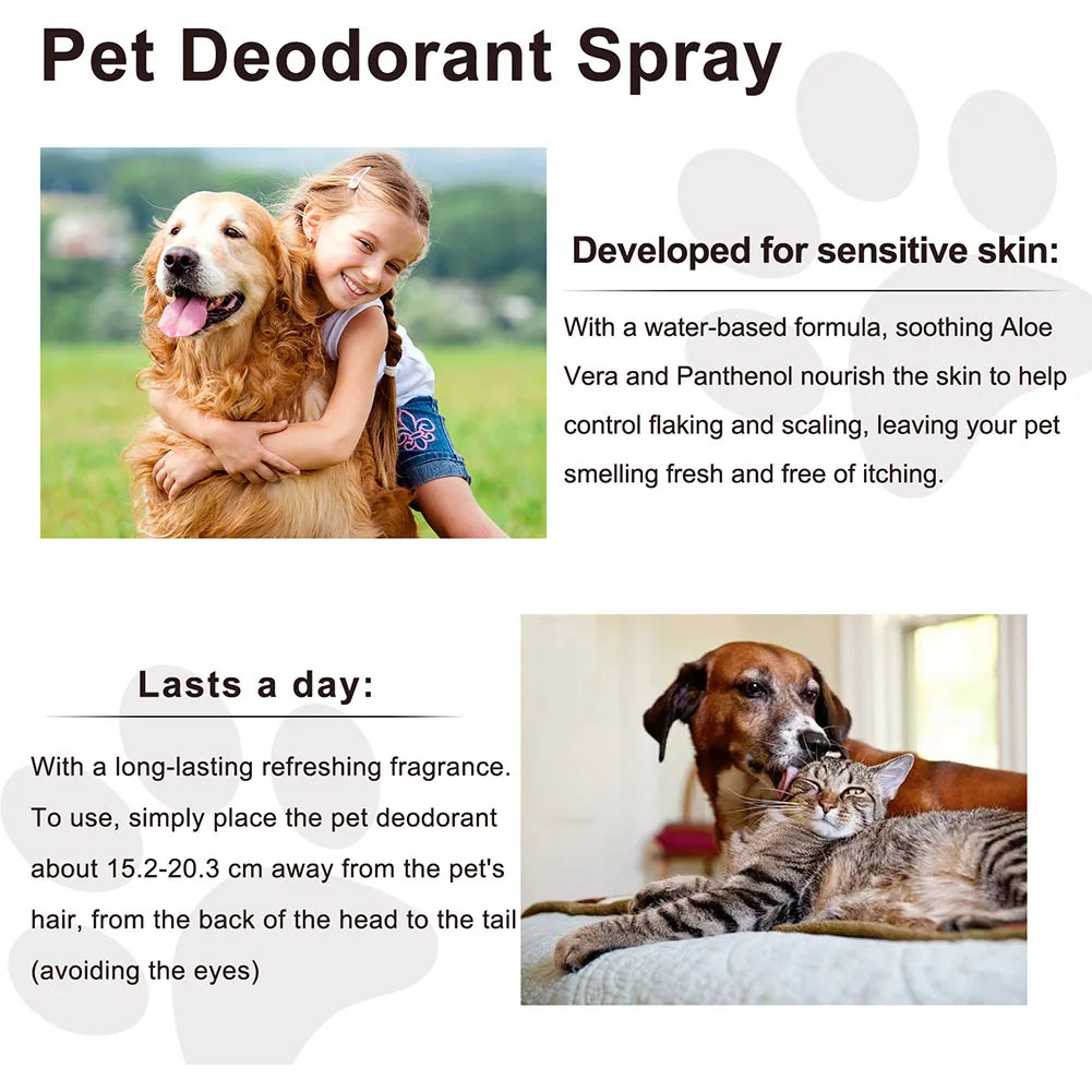 Lavender Oil Dog Deodorizer Spray Long Lasting Puppies Cats Dogs for Smelly Deodorizing Perfume Spray Remove Odor Freshing Air