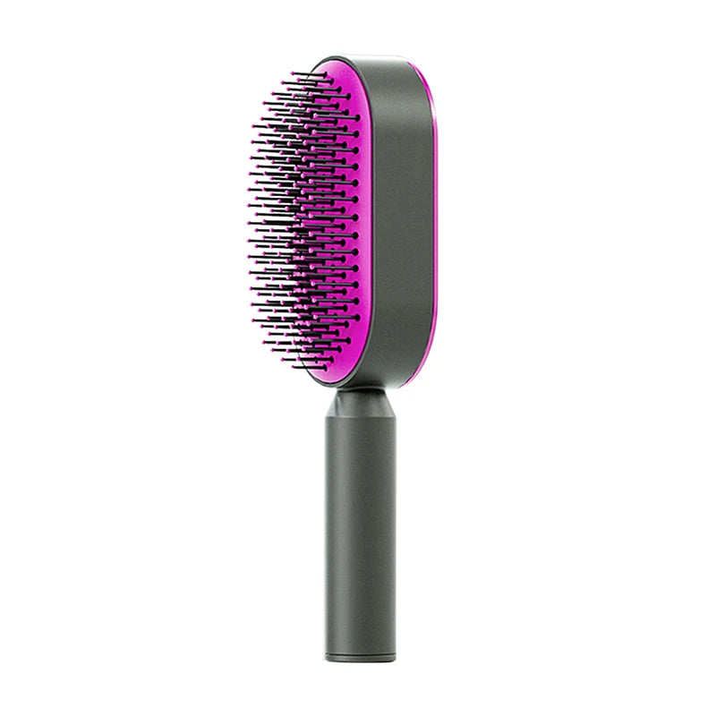 Massage Comb Hair Brush Air Cushion One-Key Self Cleaning Hair Comb Professional Detangling Scalp Air Bag Combs For Hair