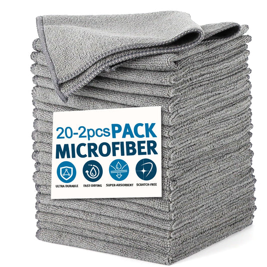 2/6/12/20PCS Microfiber Cleaning Cloth Absorbent Towel for Wash Car Housework Clean Kitchen Cleaning Rags Household Clean Tools