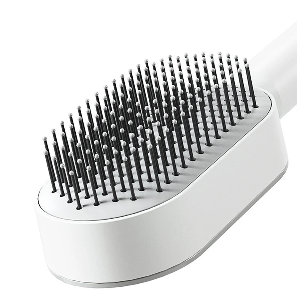 New Hair Brush One-Key Self Cleaning Detangling Scalp Air Cushion Combs Anti-static Scalp Massage for Women Grooming Tool