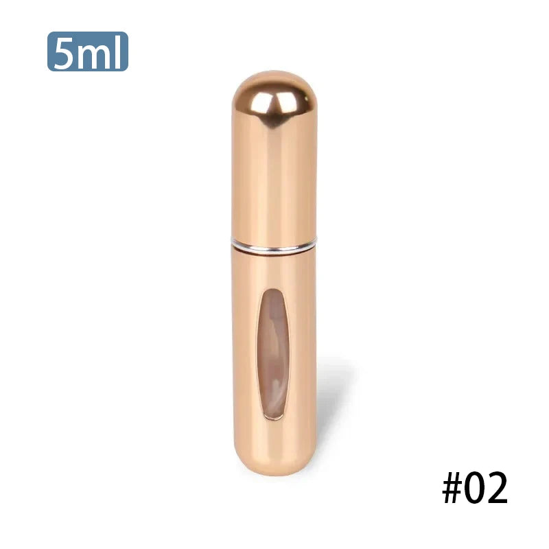 5ml Perfume Atomizer Portable Liquid Container Cosmetics Traveling Mini Aluminum Sprayer Alcochol Empty Refillable Bottle