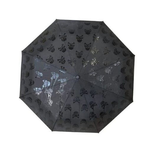 Suck UK Skull Umbrella Black Umbrella Compact Umbrellas for Women & Gothic